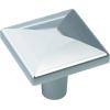 Amerock | Cabinet Knob | Antique Silver | 1-1/8 inch (29 mm) Length | Extensity | 1 Pack | Drawer Knob | Cabinet Hardware(Polished Chrome)