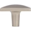 Amerock | Cabinet Knob | Antique Silver | 1-1/8 inch (29 mm) Length | Extensity | 1 Pack | Drawer Knob | Cabinet Hardware(Satin Nickel)