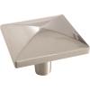 Amerock | Cabinet Knob | Antique Silver | 1-1/8 inch (29 mm) Length | Extensity | 1 Pack | Drawer Knob | Cabinet Hardware(Satin Nickel)