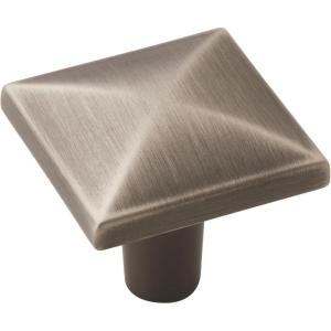 Amerock | Cabinet Knob | Antique Silver | 1-1/8 inch (29 mm) Length | Extensity | 1 Pack | Drawer Knob | Cabinet Hardware(Antique Silver)
