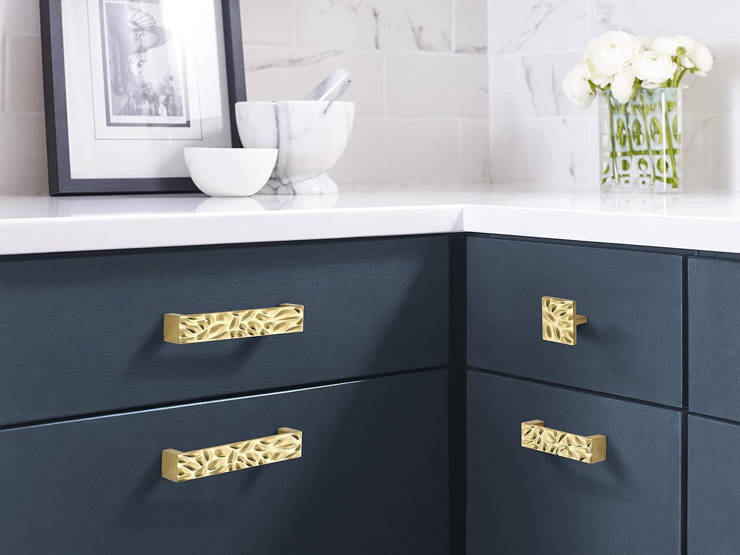image:imageAmerock Cabinet Pull Matte Black 5116 inch 128 mm Center to Center Calathea 1 Pack Drawer Pull Drawer Handle Cabinet HardwareBrushed Gold