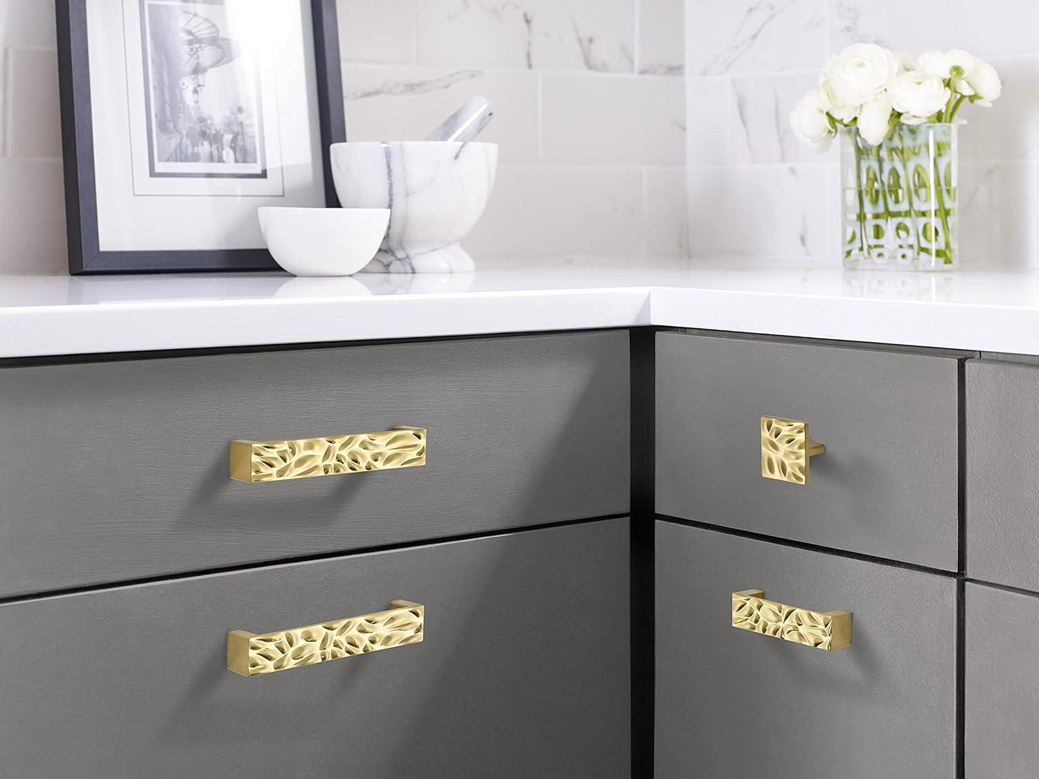 image:imageAmerock Cabinet Pull Matte Black 5116 inch 128 mm Center to Center Calathea 1 Pack Drawer Pull Drawer Handle Cabinet HardwareBrushed Gold