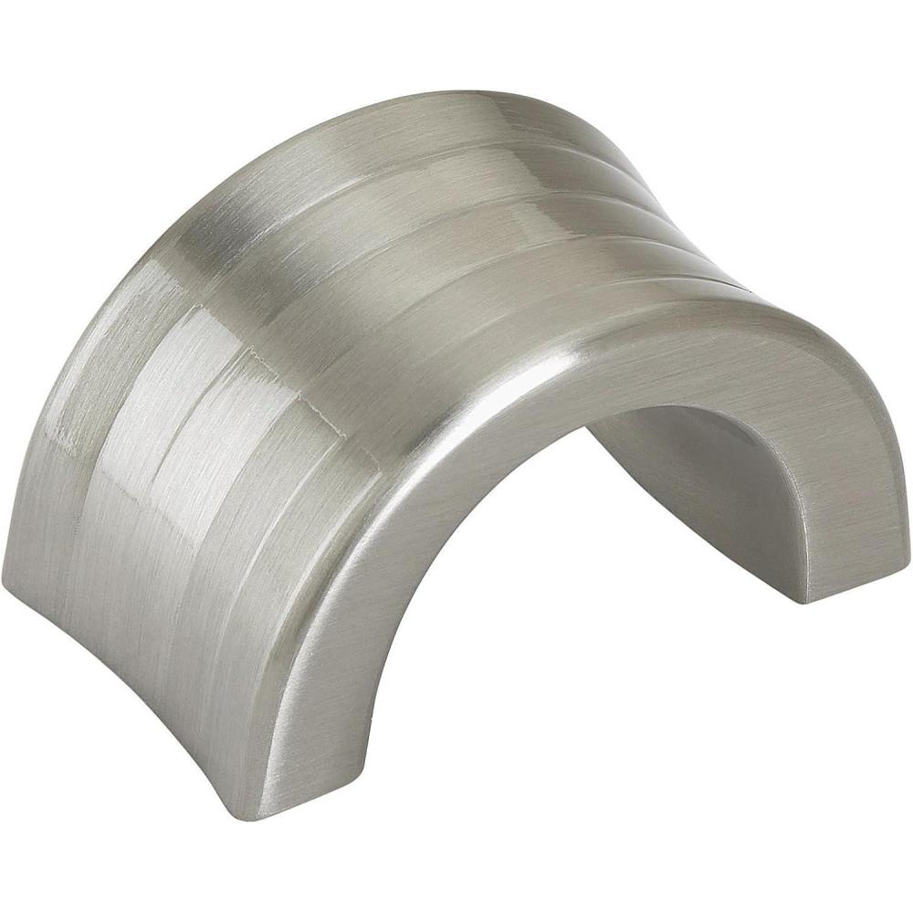 image:imageAmerock Cabinet Finger Pull Golden Champagne 114 inch 32 mm Center to Center Concentric 1 Pack Drawer Pull Drawer Handle Cabinet HardwareSatin Nickel