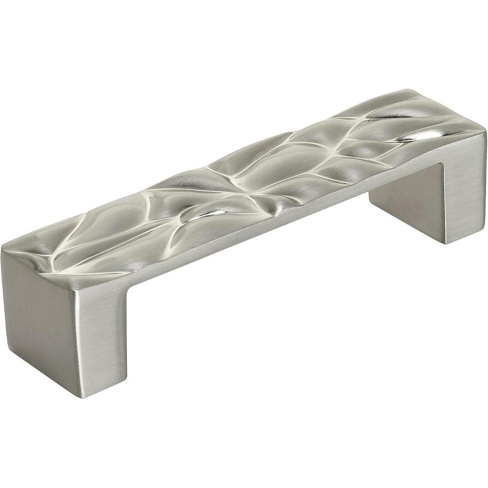 image:imageAmerock Cabinet Pull Matte Black 5116 inch 128 mm Center to Center Calathea 1 Pack Drawer Pull Drawer Handle Cabinet HardwareSatin Nickel