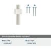 Amerock | Cabinet Knob | Black Brushed Nickel | 2-3/8 inch (60 mm) Length | Carrigan | 1 Pack | Drawer Knob | Cabinet Hardware(Polished Nickel)