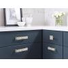Amerock | Cabinet Pull | Matte Black | 1-1/4 inch (32 mm) Center to Center | Calathea | 1 Pack | Drawer Pull | Drawer Handle | Cabinet Hardware(Satin Nickel)