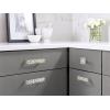 Amerock | Cabinet Pull | Matte Black | 1-1/4 inch (32 mm) Center to Center | Calathea | 1 Pack | Drawer Pull | Drawer Handle | Cabinet Hardware(Satin Nickel)