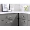 Amerock | Cabinet Pull | Matte Black | 5-1/16 inch (128 mm) Center to Center | Calathea | 1 Pack | Drawer Pull | Drawer Handle | Cabinet Hardware(Black Chrome)