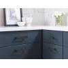 Amerock | Cabinet Pull | Matte Black | 5-1/16 inch (128 mm) Center to Center | Calathea | 1 Pack | Drawer Pull | Drawer Handle | Cabinet Hardware(Matte Black)