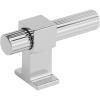 Amerock | Cabinet Knob | Black Brushed Nickel | 2-3/8 inch (60 mm) Length | Carrigan | 1 Pack | Drawer Knob | Cabinet Hardware(Polished Chrome)