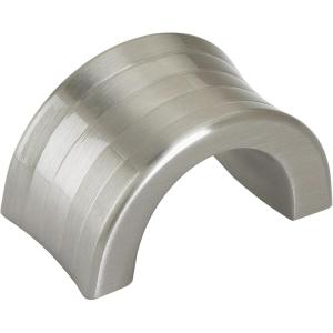 Amerock | Cabinet Finger Pull | Golden Champagne | 1-1/4 inch (32 mm) Center to Center | Concentric | 1 Pack | Drawer Pull | Drawer Handle | Cabinet Hardware(Satin Nickel)