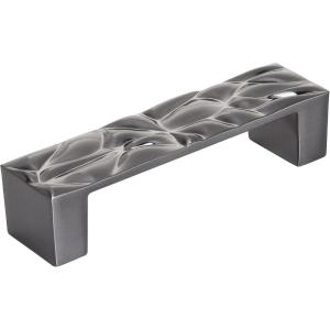 Amerock | Cabinet Pull | Matte Black | 5-1/16 inch (128 mm) Center to Center | Calathea | 1 Pack | Drawer Pull | Drawer Handle | Cabinet Hardware(Black Chrome)