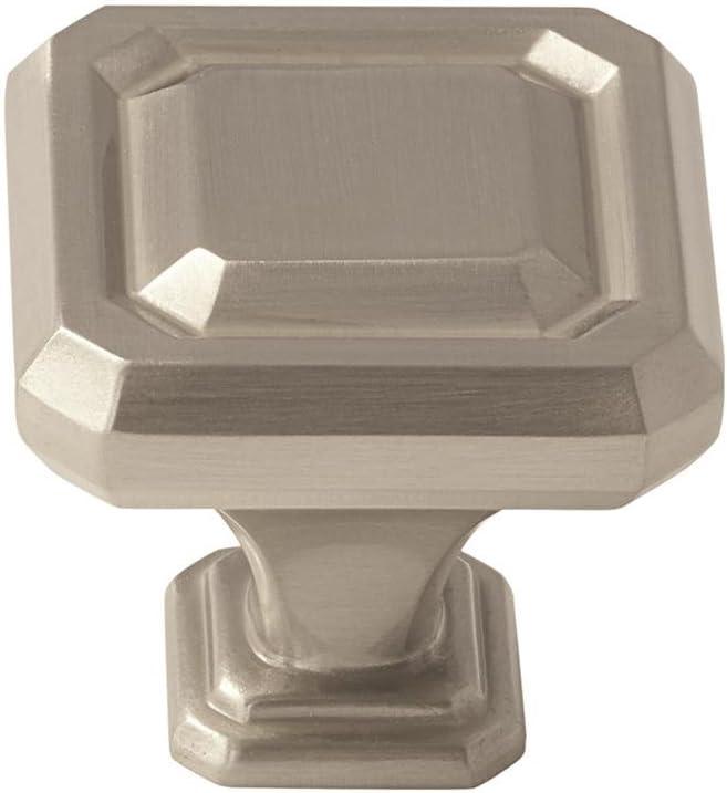image:imageAmerock BP36547GM Wells 112 in 38 mm Length Gunmetal Cabinet KnobSatin Nickel