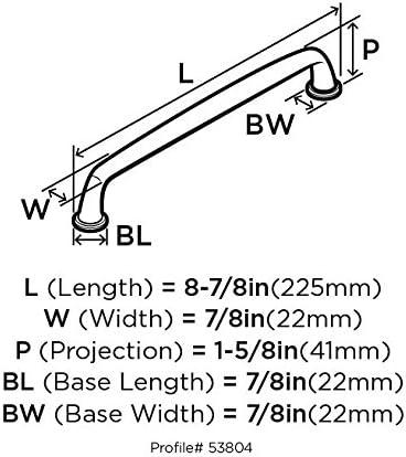 image:imageAmerock BP53702AS Kane 96Millimeter CentertoCenter Pull Antique SilverGolden Champagne