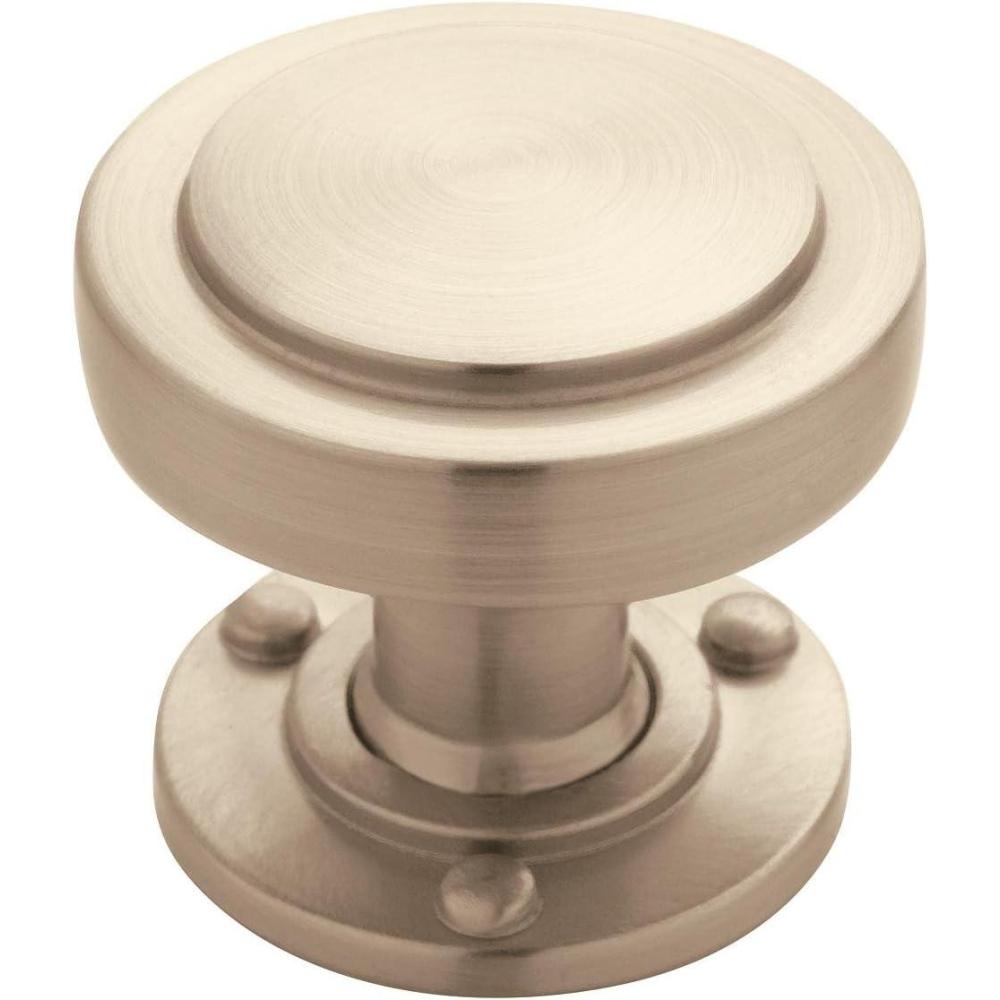 image:imageAmerock Cabinet Knob Satin Nickel 114 inch 32 mm Diameter Rochdale 1 Pack Drawer Knob Cabinet Hardware