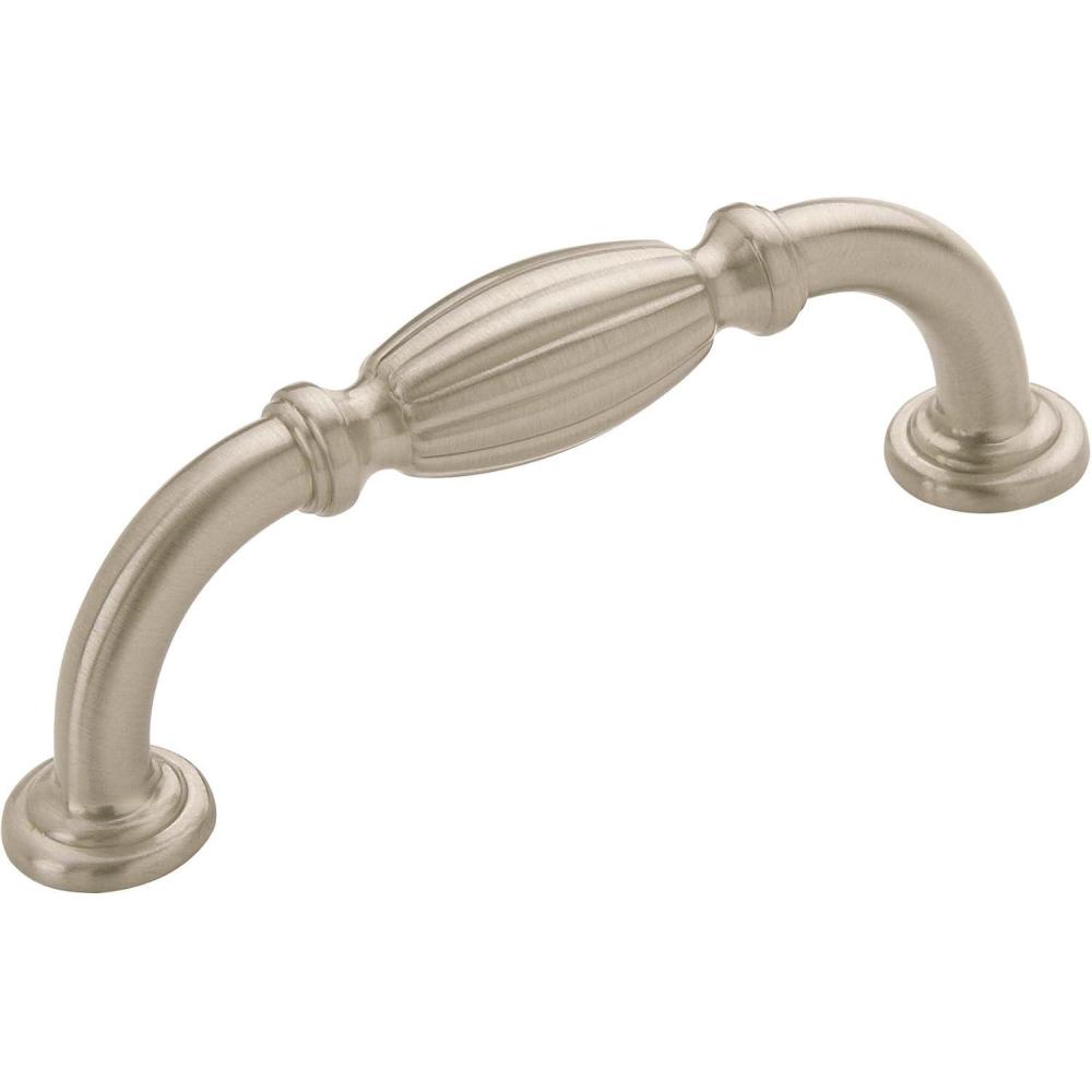 image:imageAmerock Cabinet Pull Satin Nickel 3 inch 76 mm Center to Center Blythe 1 Pack Drawer Pull Drawer Handle Cabinet HardwareSatin Nickel