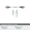 Amerock | Cabinet Pull | Satin Nickel | 3 inch (76 mm) Center to Center | Ravino | 10 Pack | Drawer Pull | Drawer Handle | Cabinet Hardware
