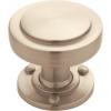 Amerock | Cabinet Knob | Satin Nickel | 1-1/4 inch (32 mm) Diameter | Rochdale | 1 Pack | Drawer Knob | Cabinet Hardware