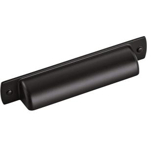Amerock | Cabinet Cup Pull | Matte Black | 3-3/4 inch (96 mm) Center-to-Center | Rochdale | 10 Pack | Drawer Pull | Drawer Handle | Cabinet Hardware(Matte Black)