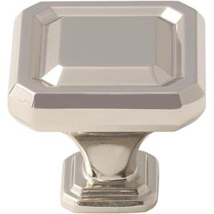 Amerock BP36547GM Wells 1-1/2 in (38 mm) Length Gunmetal Cabinet Knob(Polished Nickel)
