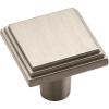 Amerock | Cabinet Knob | Satin Nickel | 1-1/16 inch (27 mm) Length | Manor | 1 Pack | Drawer Knob | Cabinet Hardware(Satin Nickel)
