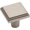 Amerock | Cabinet Knob | Satin Nickel | 1-1/16 inch (27 mm) Length | Manor | 1 Pack | Drawer Knob | Cabinet Hardware(Weathered Nickel)