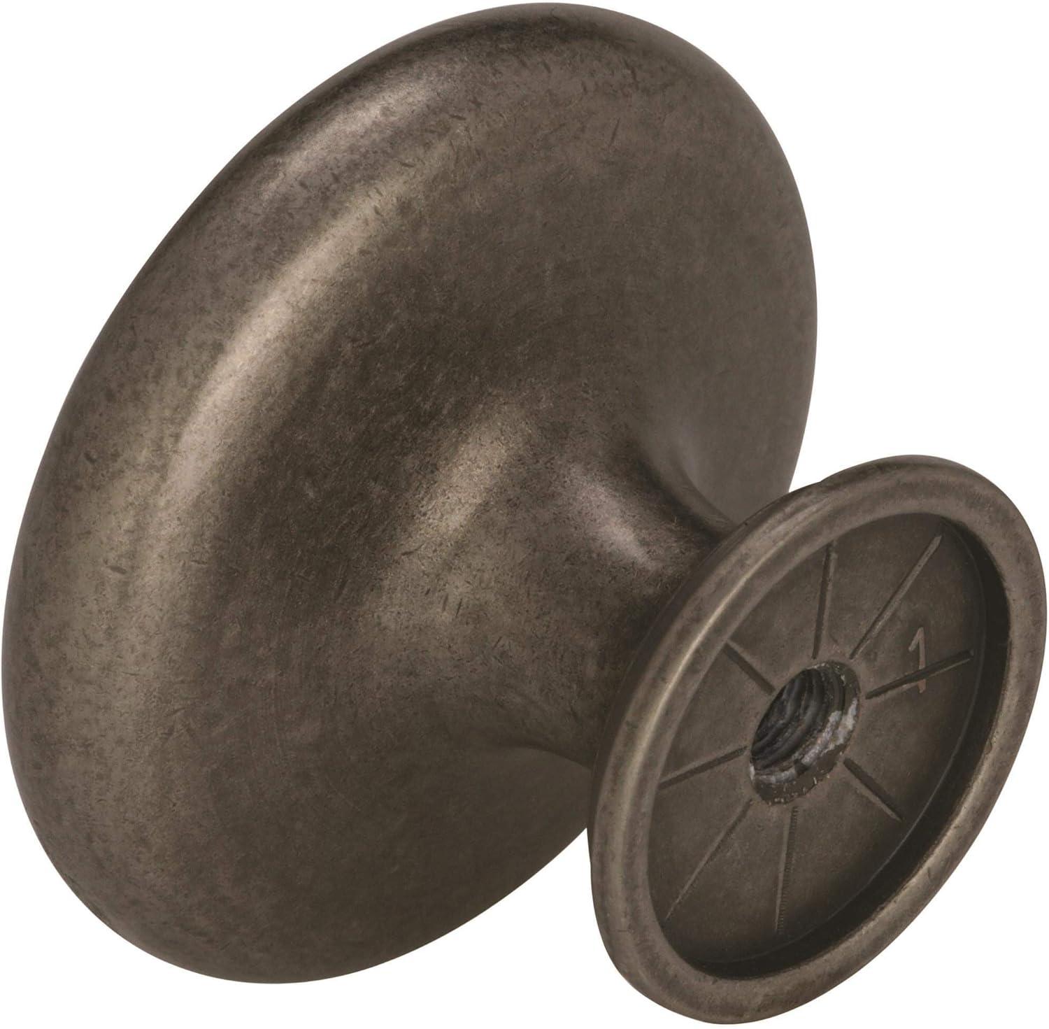image:imageAmerock Cabinet Knob Polished Chrome 1516 inch 33 mm Diameter Inspirations 10 Pack Drawer Knob Cabinet HardwareWeathered Nickel