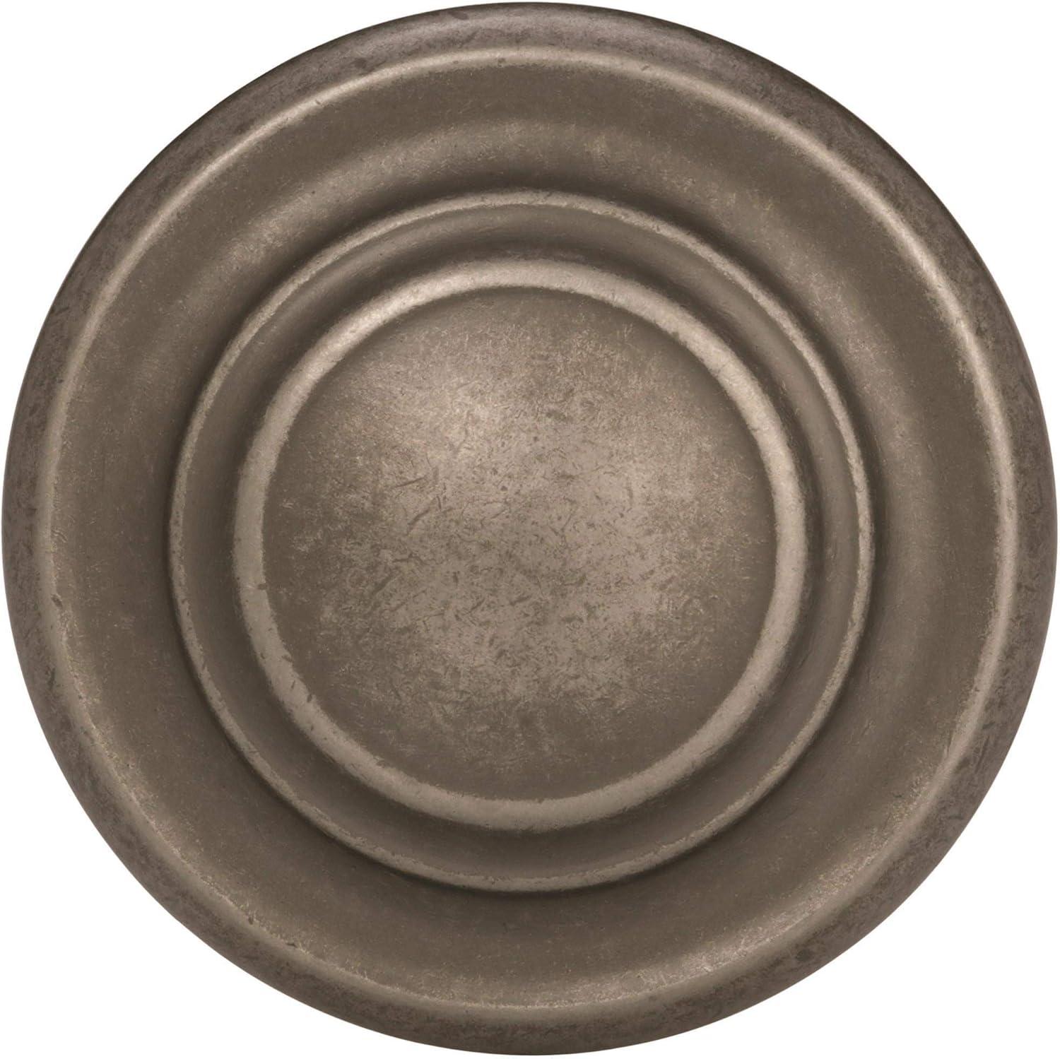 image:imageAmerock Cabinet Knob Polished Chrome 1516 inch 33 mm Diameter Inspirations 10 Pack Drawer Knob Cabinet HardwareWeathered Nickel
