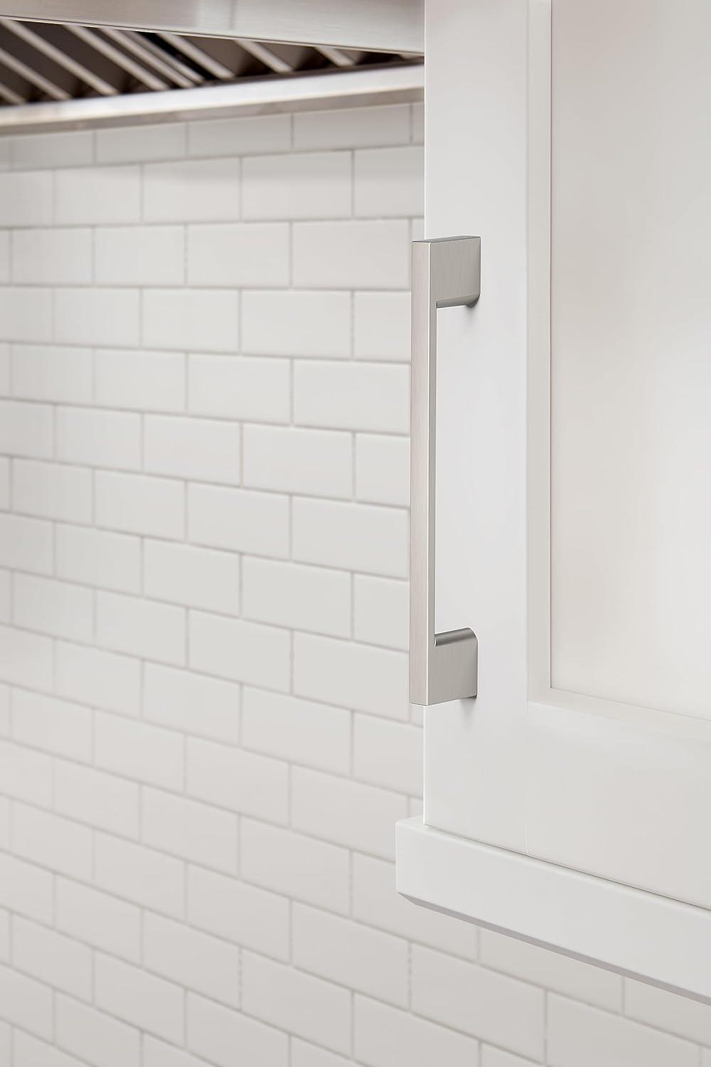 image:imageAmerock 10BX37132G10 Satin Nickel Cabinet Pull 5116 inch 128mm CentertoCenter 30 Pack Cityscape Furniture Hardware