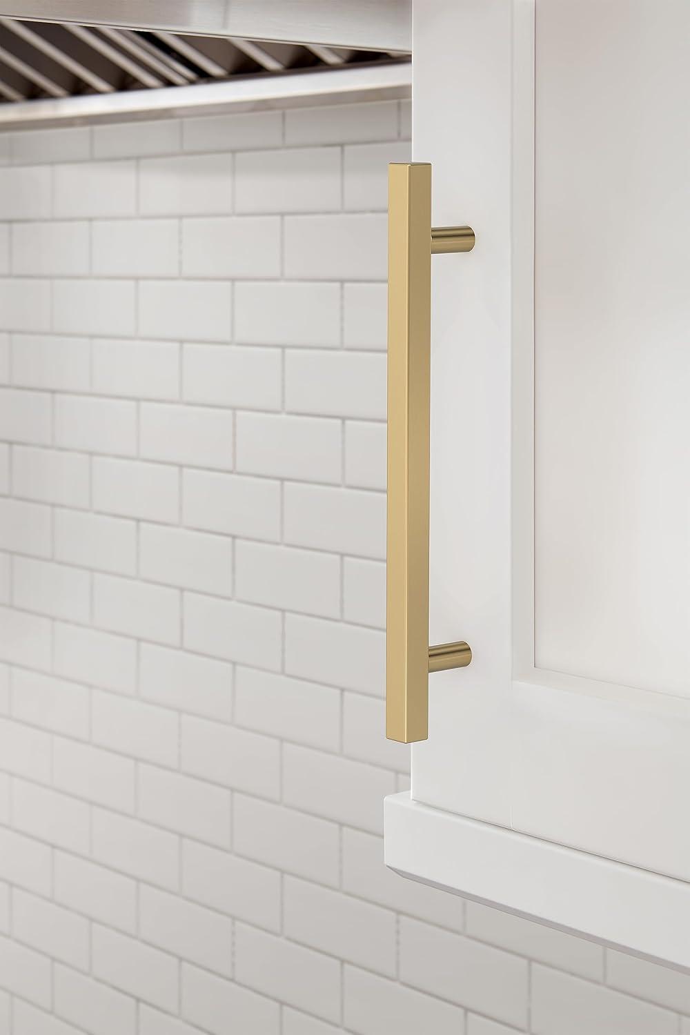 image:imageAmerock 10BX37177MB Matte Black Cabinet Pull 5116 inch 128mm CentertoCenter 30 Pack Bar Pulls Square Furniture HardwareChampagne Bronze