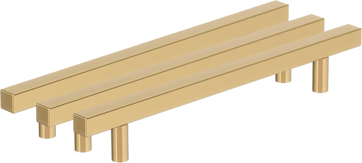 image:imageAmerock 10BX37177MB Matte Black Cabinet Pull 5116 inch 128mm CentertoCenter 30 Pack Bar Pulls Square Furniture HardwareChampagne Bronze