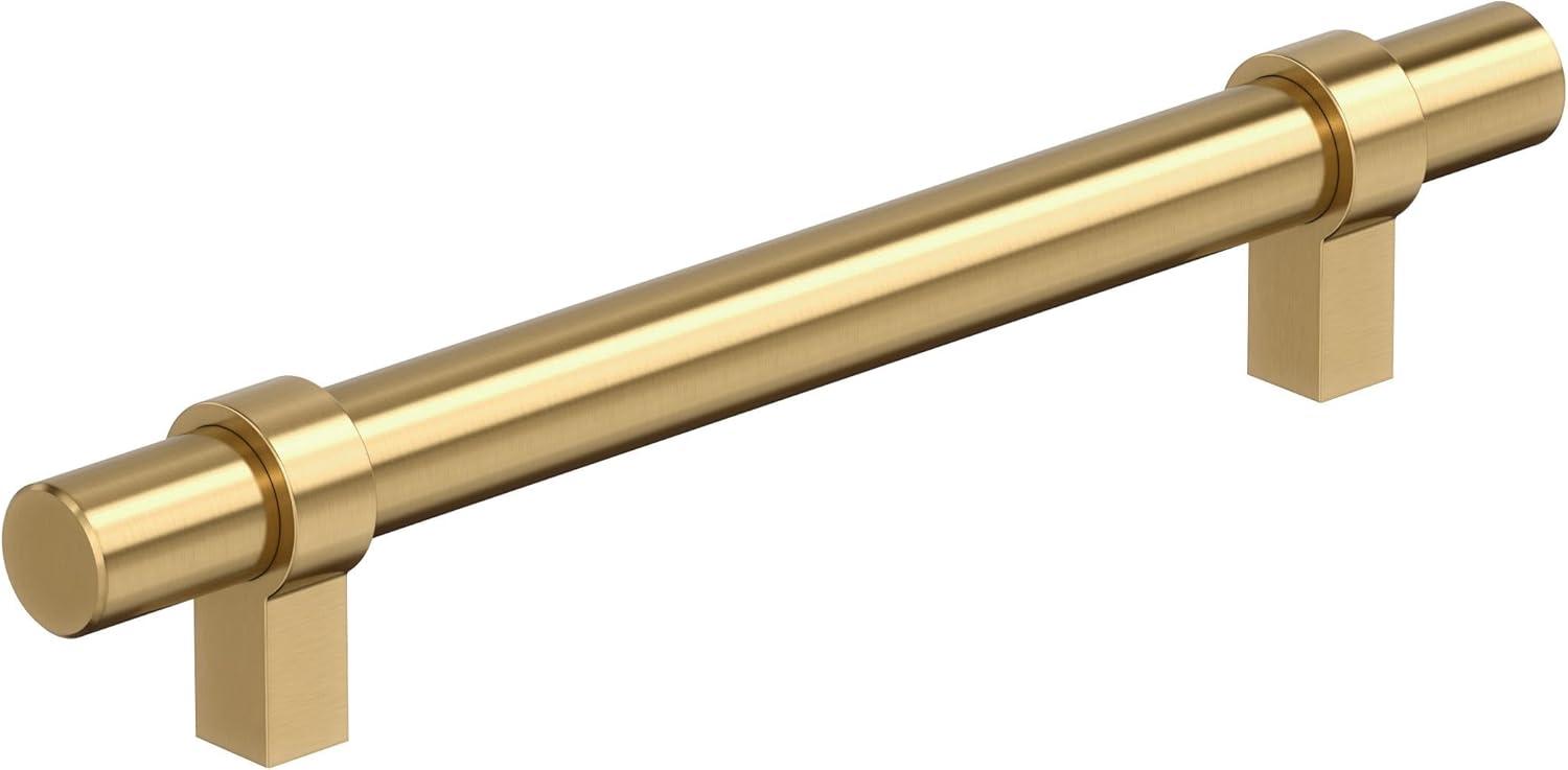 image:imageAmerock Central 5116 inch 128mm CentertoCenter Polished Chrome Cabinet Pull 10 PackChampagne Bronze