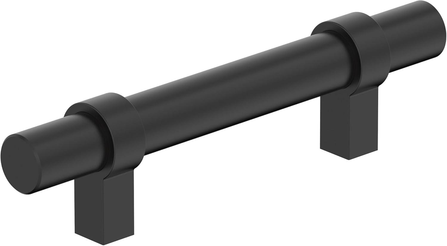 image:imageAmerock Central 5116 inch 128mm CentertoCenter Polished Chrome Cabinet Pull 10 PackMatte Black