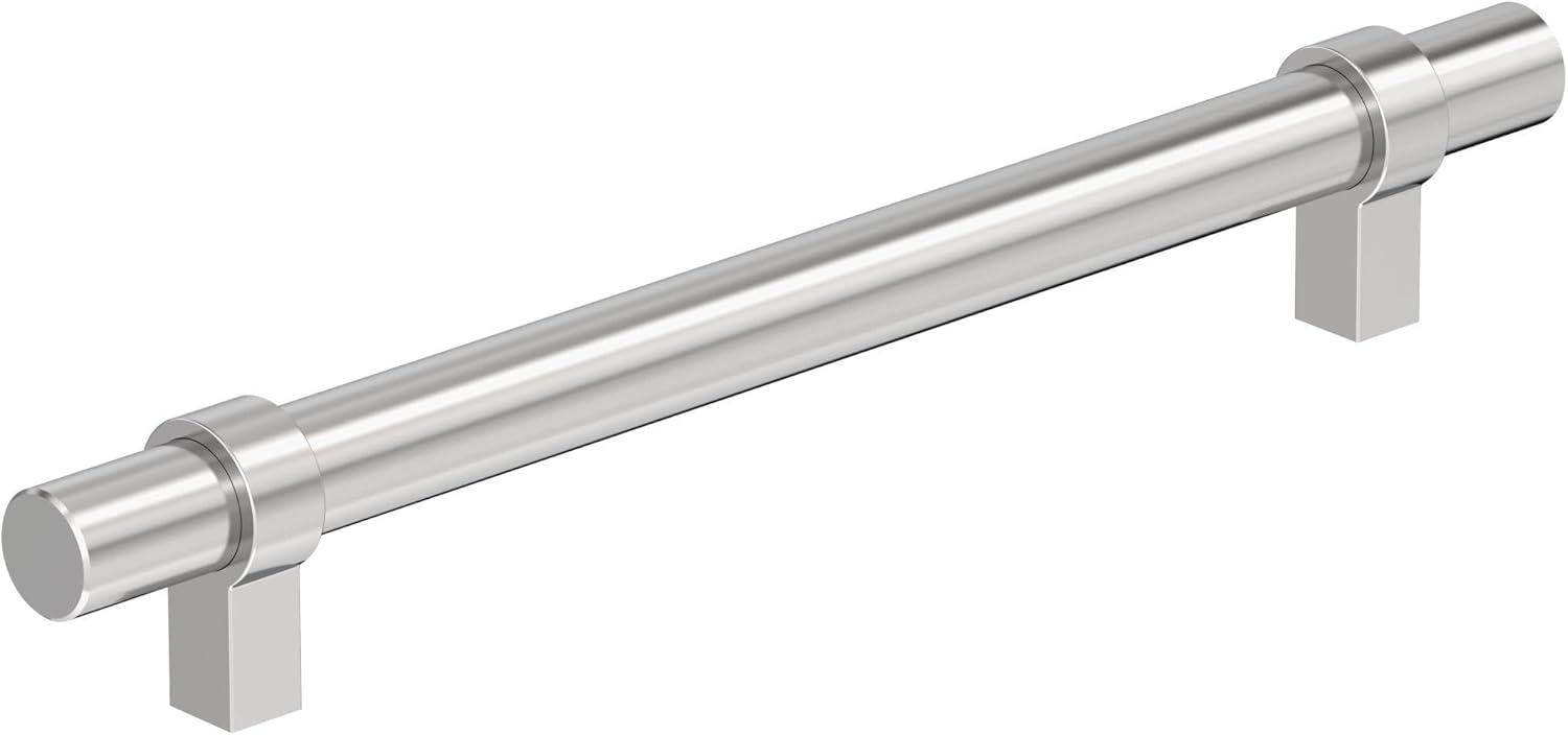 image:imageAmerock Central 5116 inch 128mm CentertoCenter Polished Chrome Cabinet Pull 10 PackPolished Chrome