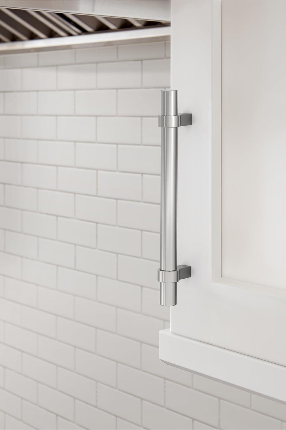 image:imageAmerock Central 5116 inch 128mm CentertoCenter Polished Chrome Cabinet Pull 10 PackPolished Chrome