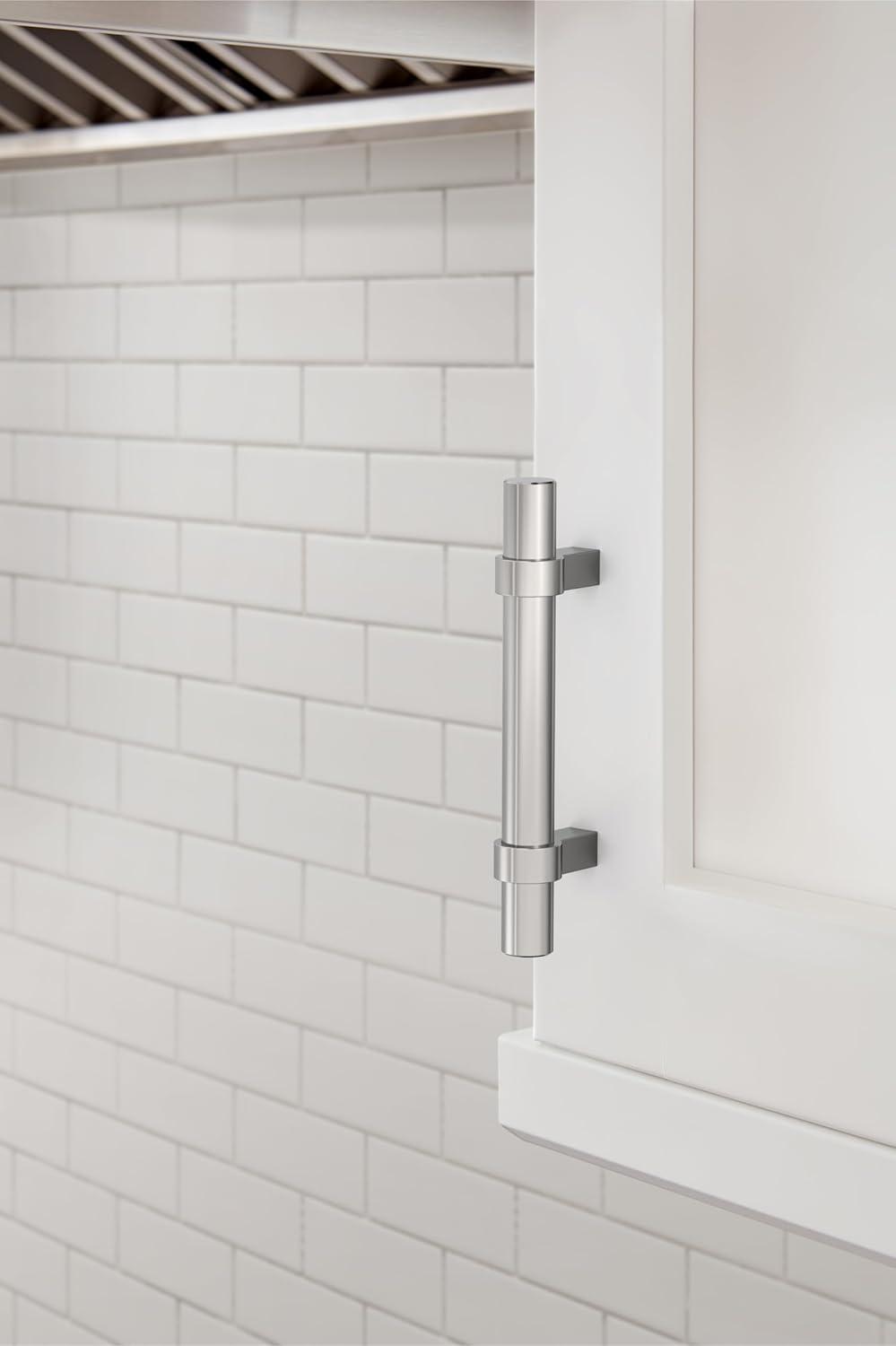 image:imageAmerock Central 5116 inch 128mm CentertoCenter Polished Chrome Cabinet Pull 10 PackPolished Chrome