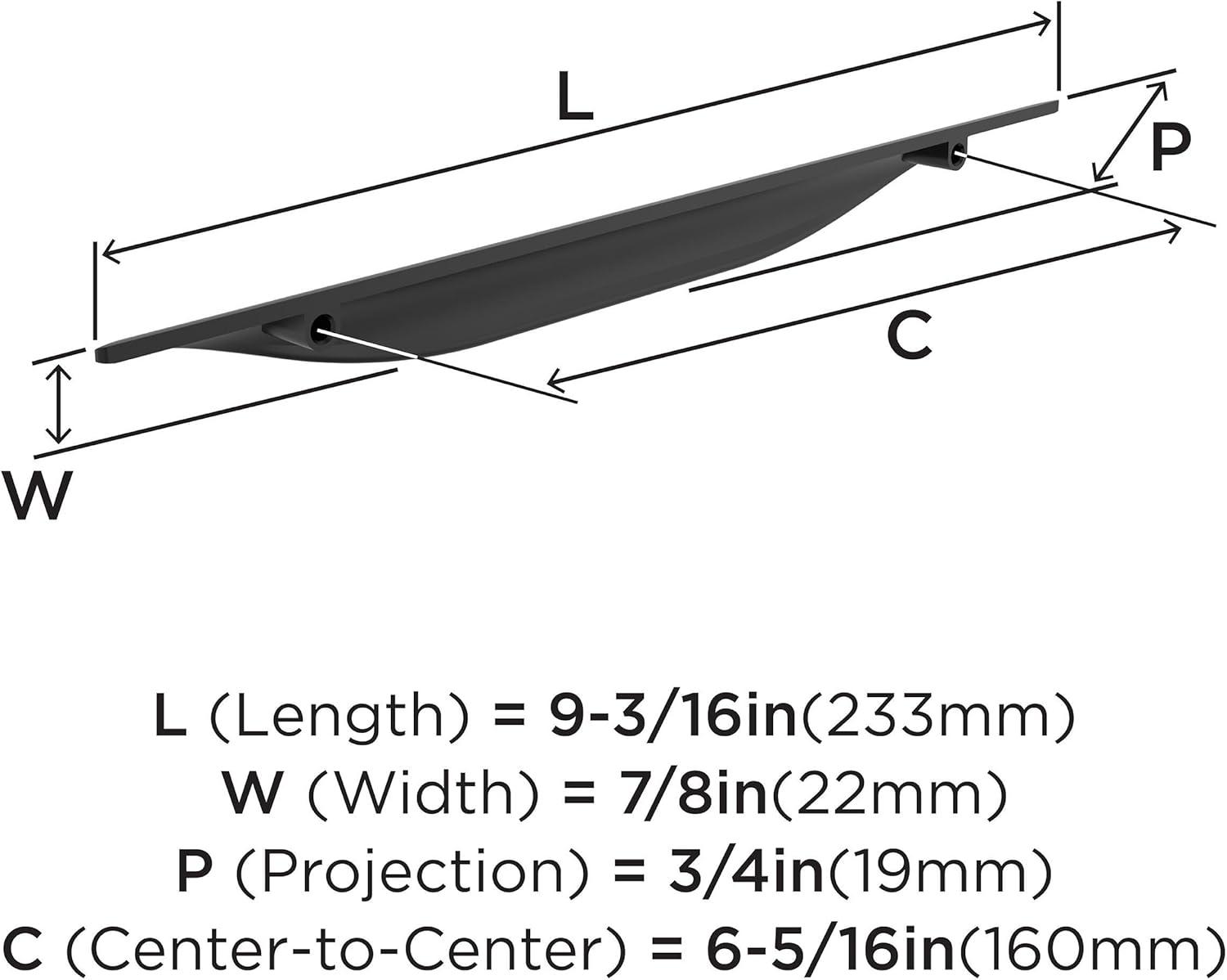 image:imageAmerock Current 5116 inch 128mm CentertoCenter Champagne Bronze Cabinet Pull 10 PackMatte Black