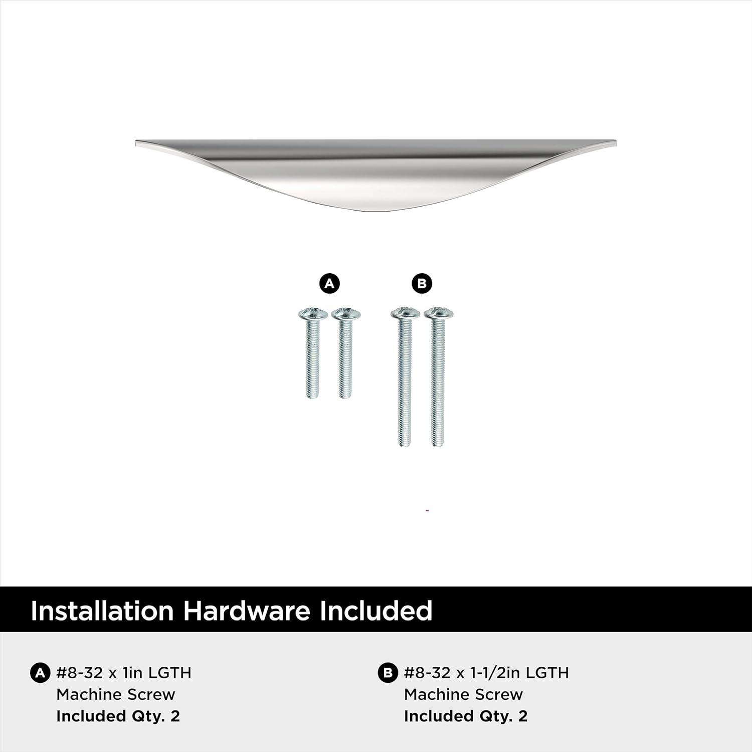image:imageAmerock Current 5116 inch 128mm CentertoCenter Champagne Bronze Cabinet Pull 10 PackPolished Chrome