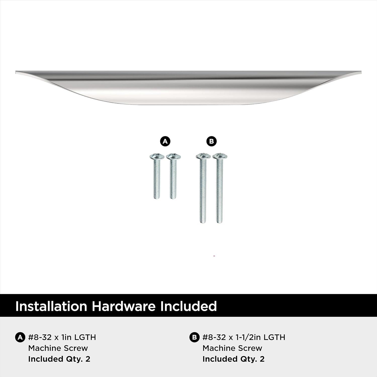 image:imageAmerock Current 5116 inch 128mm CentertoCenter Champagne Bronze Cabinet Pull 10 PackPolished Chrome