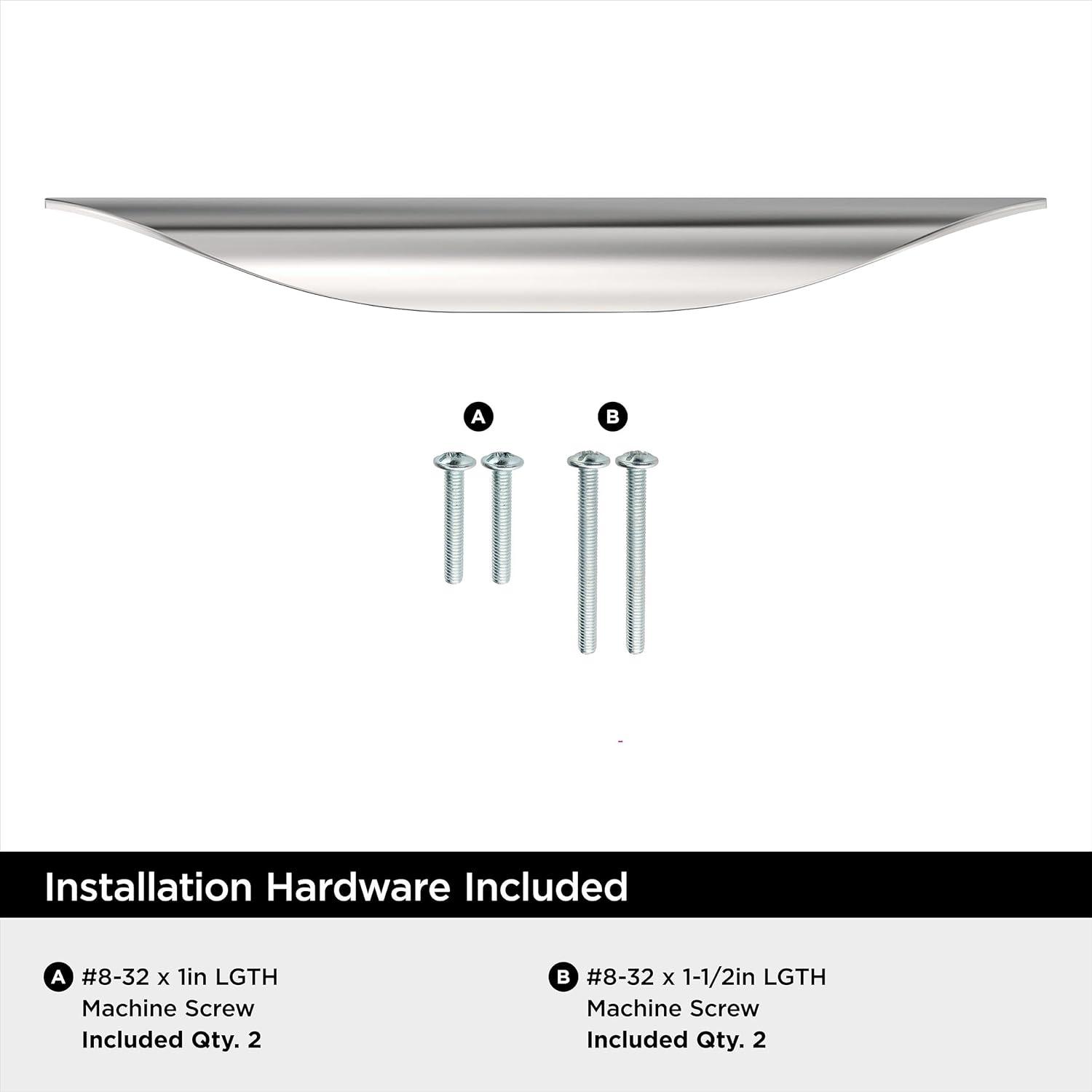 image:imageAmerock Current 5116 inch 128mm CentertoCenter Champagne Bronze Cabinet Pull 10 PackPolished Chrome