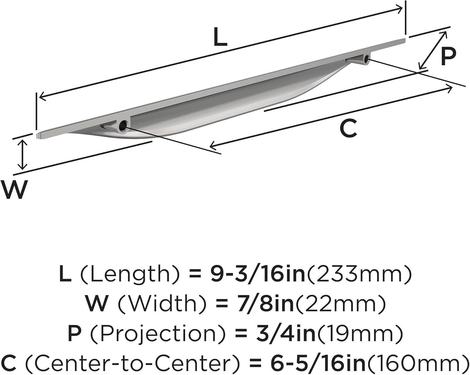 image:imageAmerock Current 5116 inch 128mm CentertoCenter Champagne Bronze Cabinet Pull 10 PackPolished Chrome