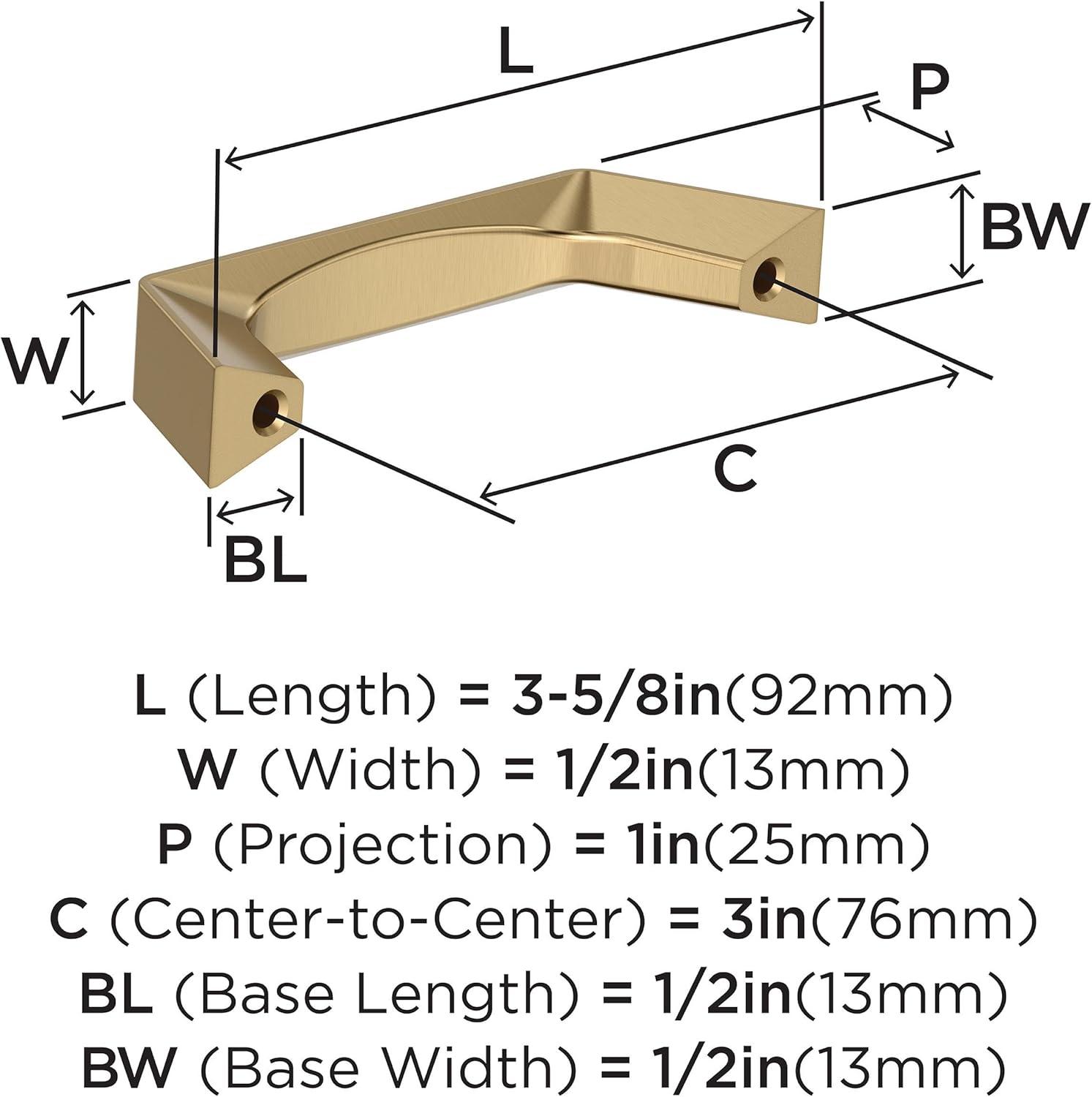 image:imageAmerock Evolve 5116 inch 128mm CentertoCenter Satin Nickel Cabinet Pull 25 PackChampagne Bronze
