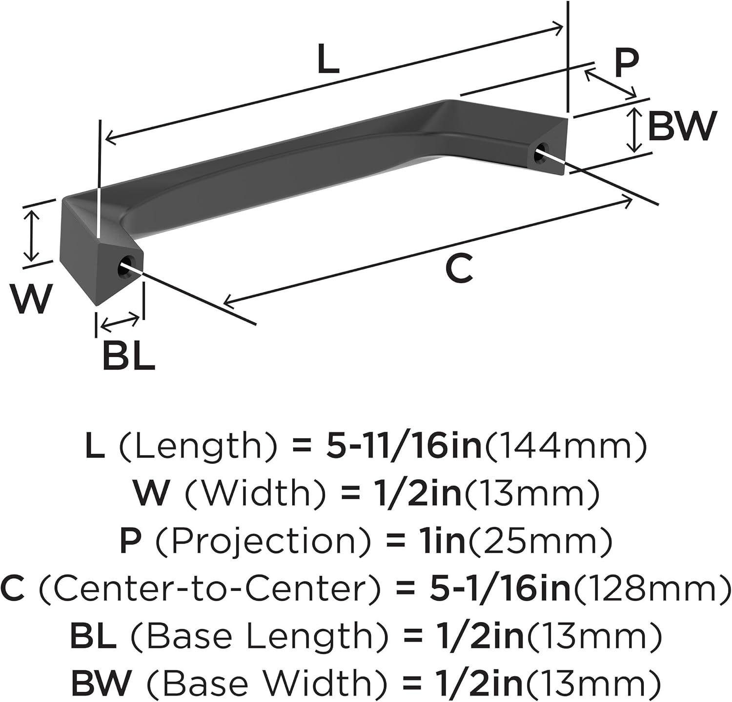 image:imageAmerock Evolve 5116 inch 128mm CentertoCenter Satin Nickel Cabinet Pull 25 PackMatte Black