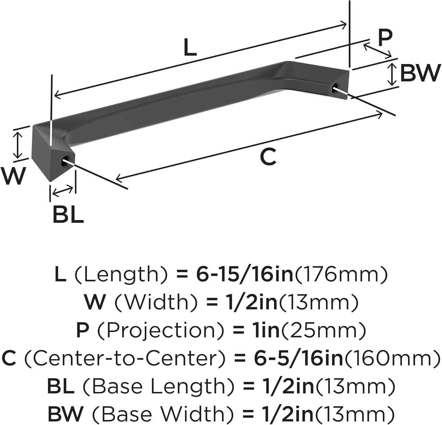 image:imageAmerock Evolve 5116 inch 128mm CentertoCenter Satin Nickel Cabinet Pull 25 PackMatte Black