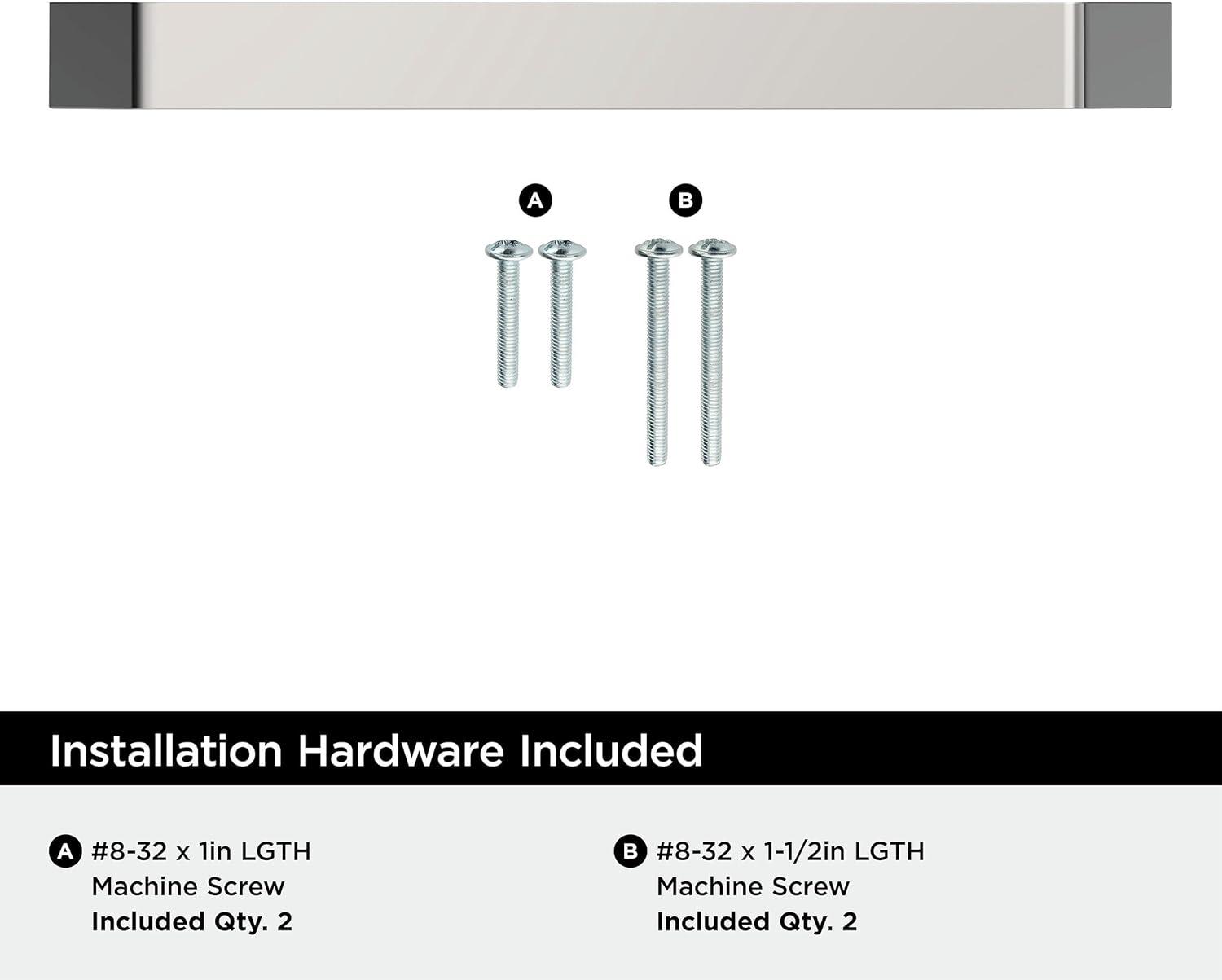 image:imageAmerock Evolve 5116 inch 128mm CentertoCenter Satin Nickel Cabinet Pull 25 PackPolished Chrome