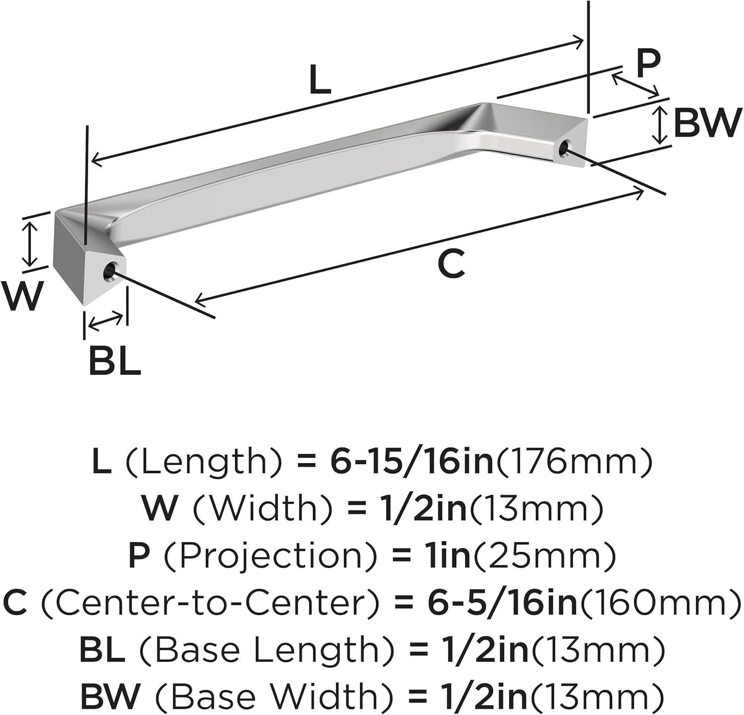 image:imageAmerock Evolve 5116 inch 128mm CentertoCenter Satin Nickel Cabinet Pull 25 PackPolished Chrome