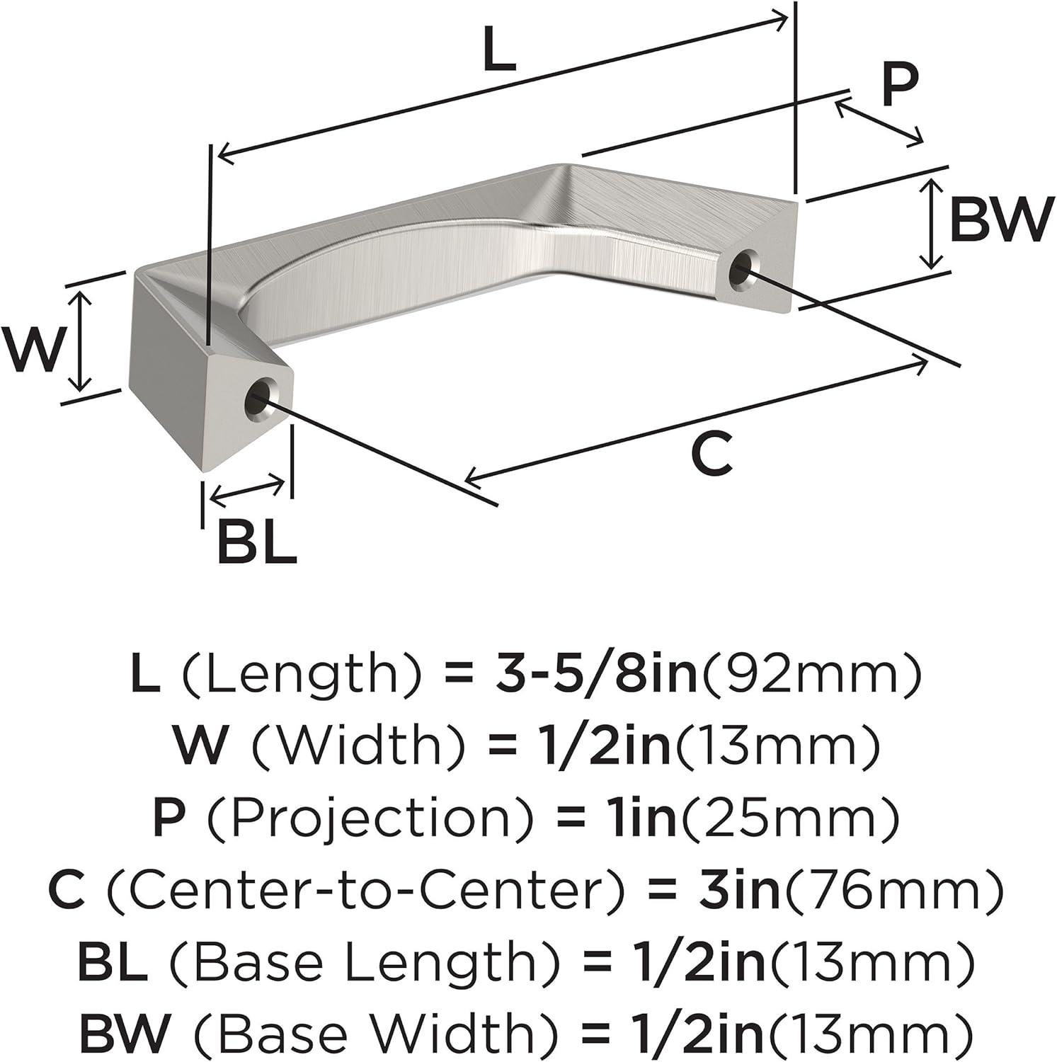 image:imageAmerock Evolve 5116 inch 128mm CentertoCenter Satin Nickel Cabinet Pull 25 PackSatin Nickel