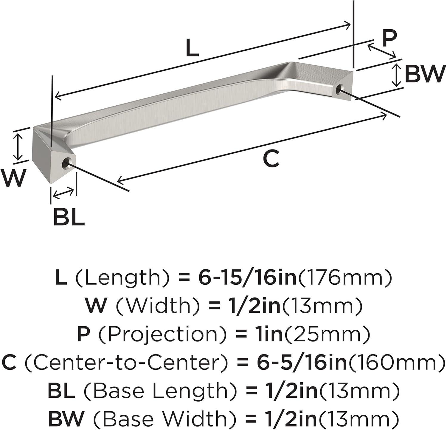 image:imageAmerock Evolve 5116 inch 128mm CentertoCenter Satin Nickel Cabinet Pull 25 PackSatin Nickel