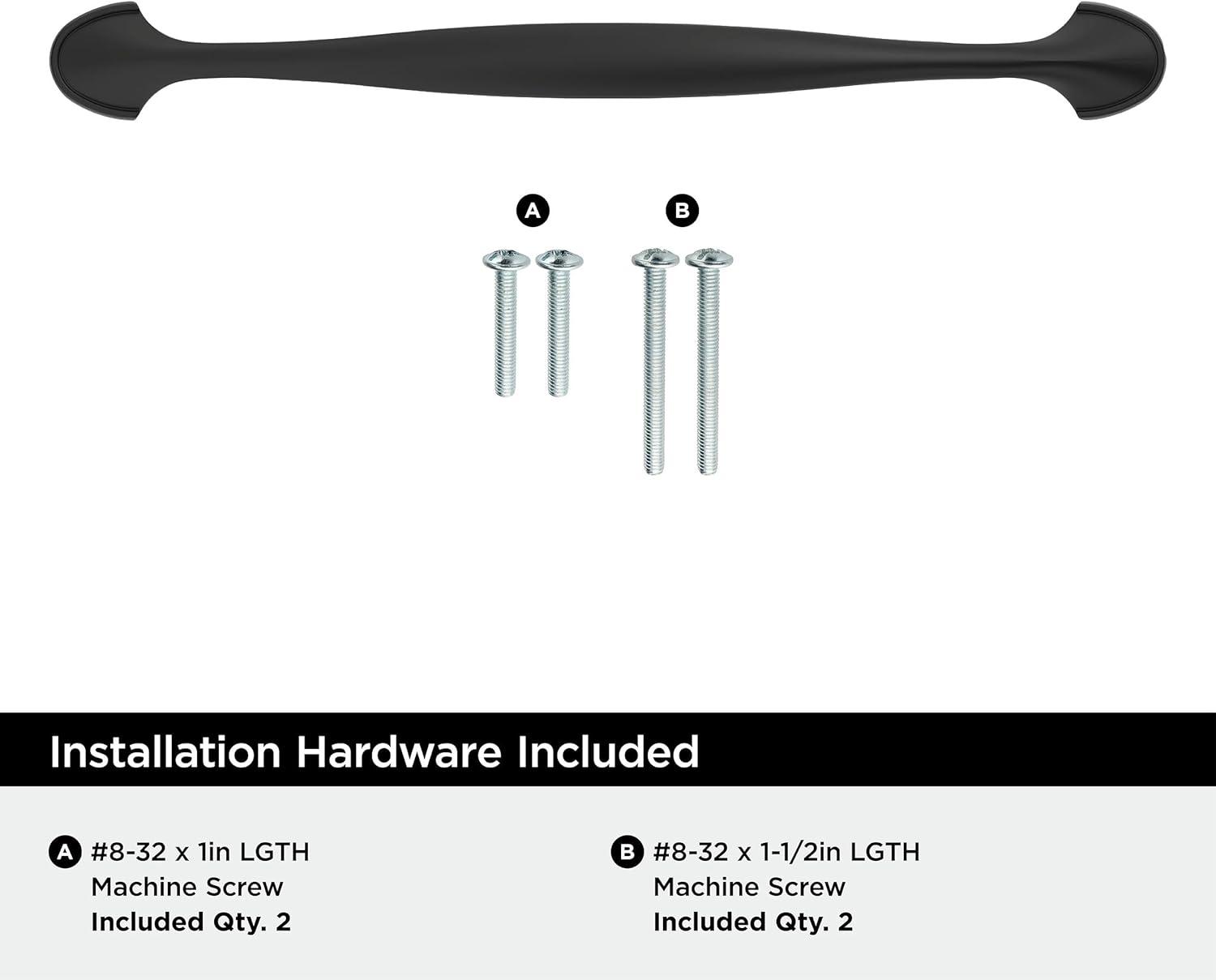 image:imageFairfield 5116 inch 128mm CentertoCenter OilRubbed Bronze Cabinet Pull 25 PackMatte Black