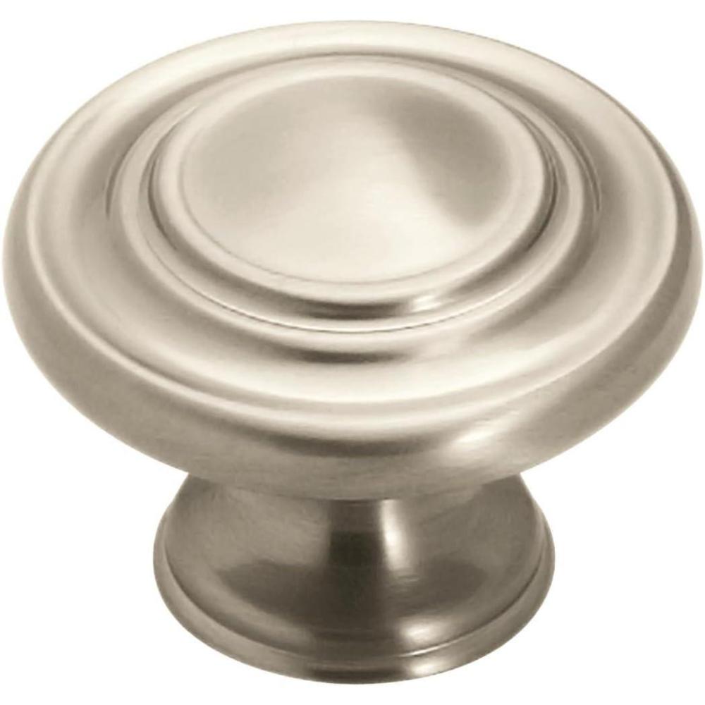 image:imageAmerock  Cabinet Knob  Polished Chrome  1516 inch 33 mm Diameter  Inspirations  10 Pack  Drawer Knob  Cabinet HardwareSatin Nickel